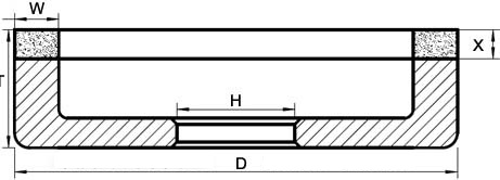 6A2 Vitrified Grinding Wheels