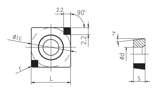 SCGW PCBN brazing inserts