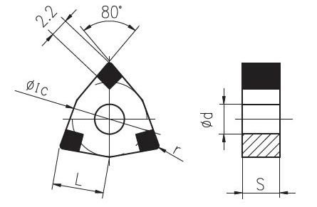 WNGA PCBN brazing inserts