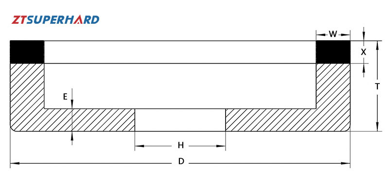 6A2 diamond cbn grinding wheels