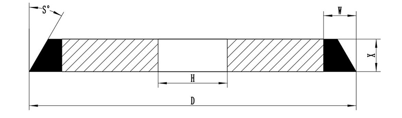 1V1 diamond grinding wheels